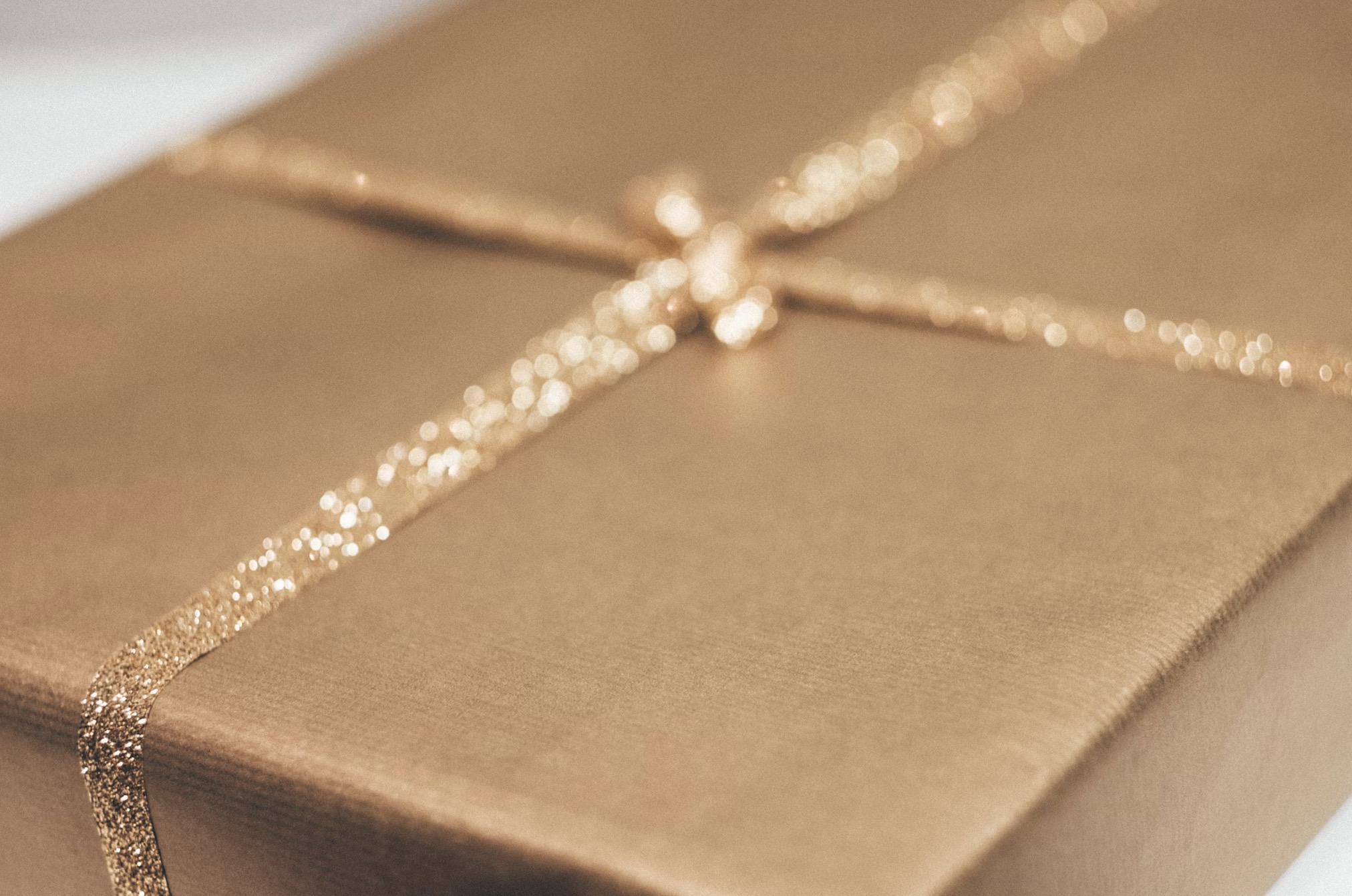cadeau bruin ingepakt
